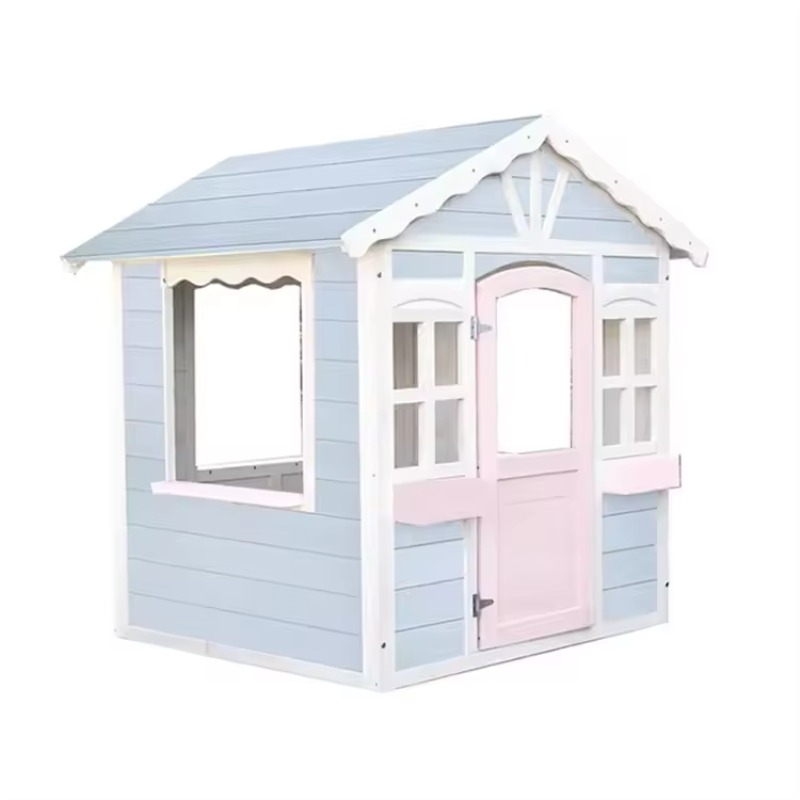 Kids Outdoor Wooden Playhouse - Hot Selling Play House Outdoor Playground