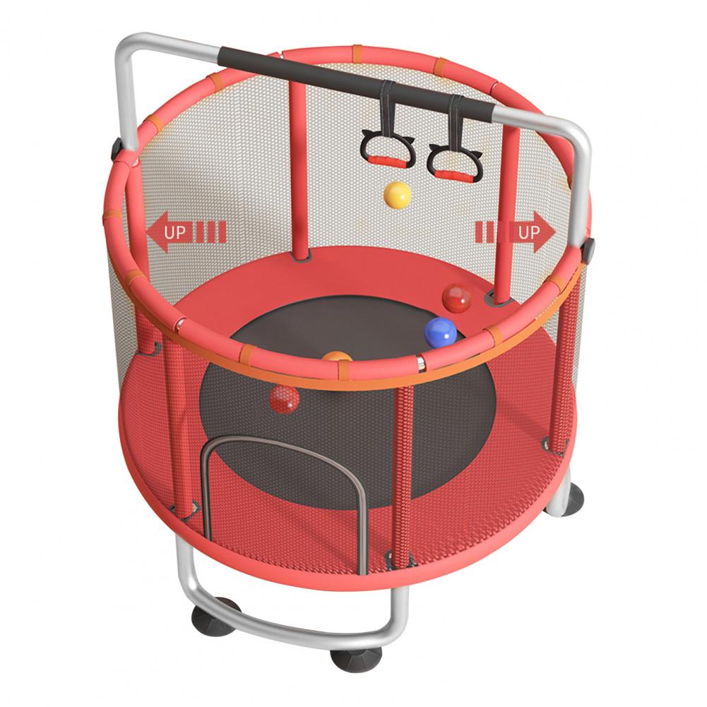 Kids Indoor Outdoor Trampoline - Kids Trampoline, Adjustable Baby Toddler Trampoline