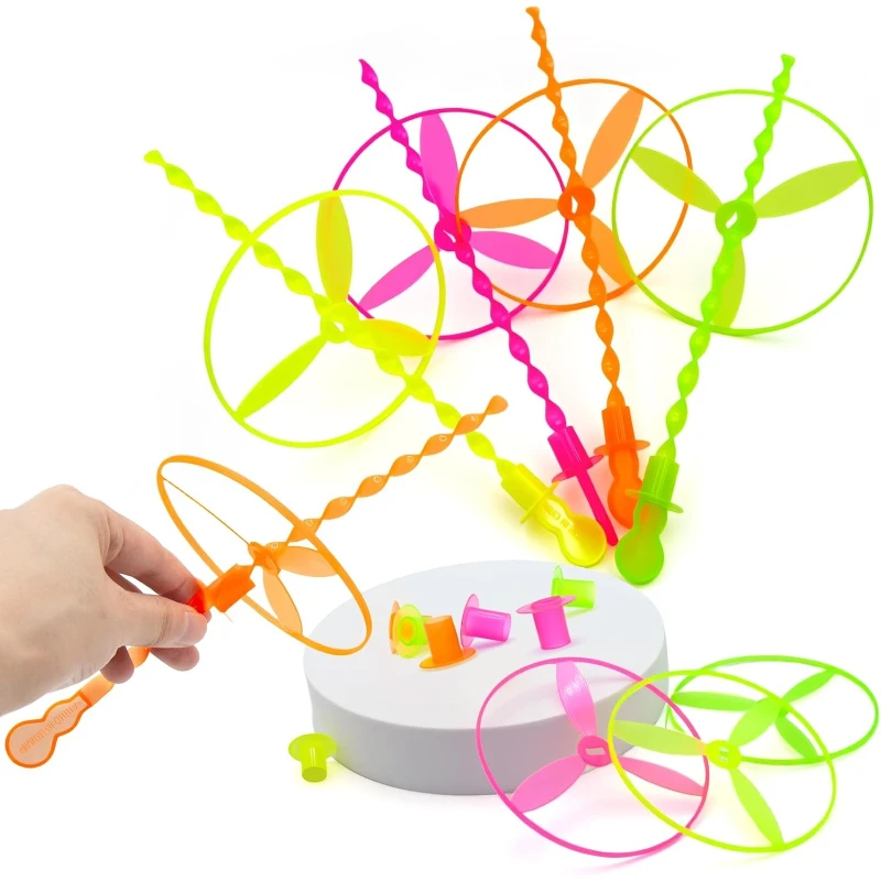 Kids Outdoor Easter Toys - 40pcs Flying Disc Toy Twisty Helicopter
