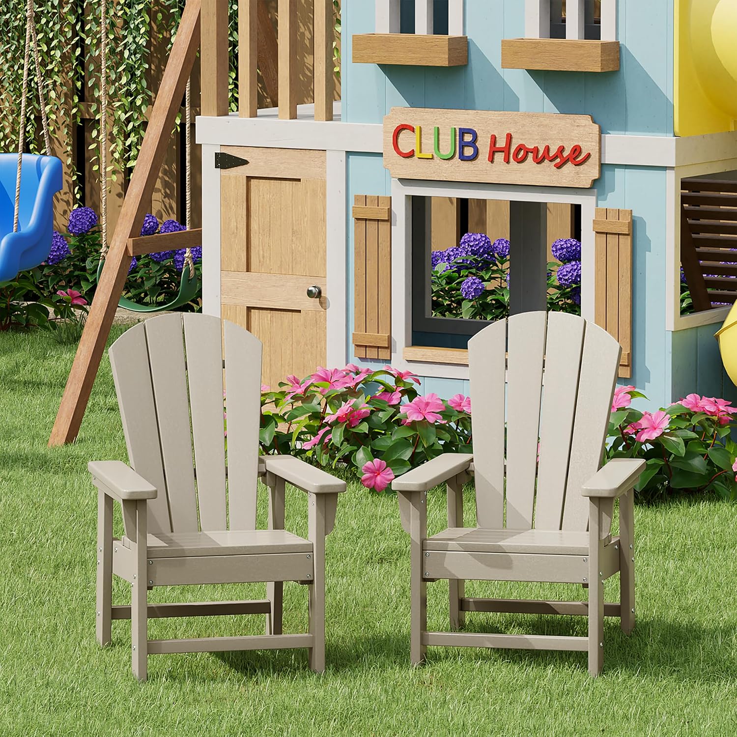 Kids Outdoor Loungers - Kids Outdoor Chair Set of 2,