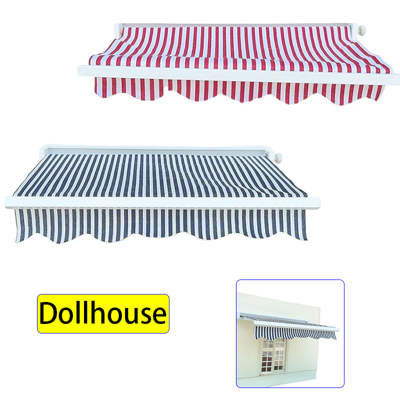 Outdoor Toys For Kids - 1/12 Dollhouse Simulation Awning Model Dollhouse