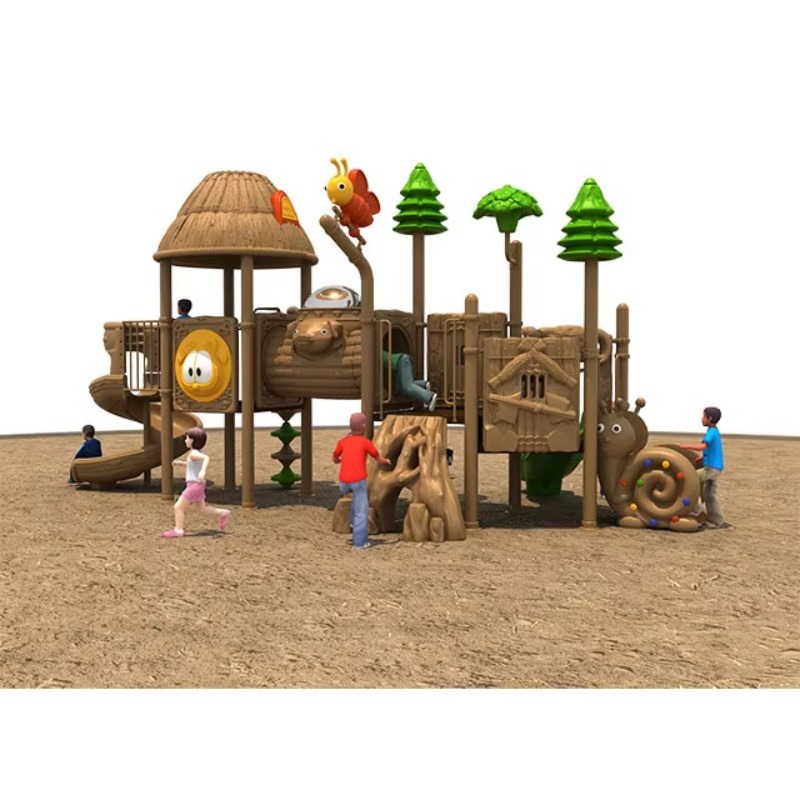 Kids Outdoor Park - Playground Outdoor Kids Slide With Swings