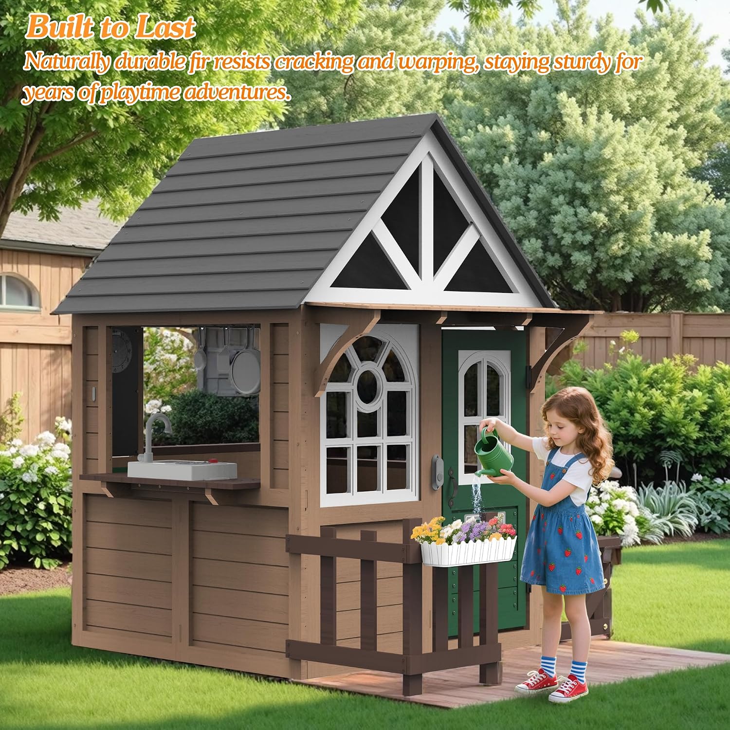 Seizeen Outdoor Play House for - Kids Outdoor Wooden Playhouse ulasan dan harga