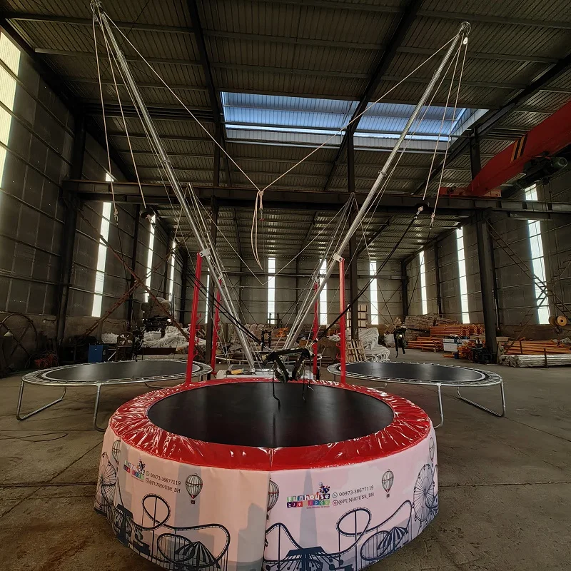 New Design 4-person Round Mova - Kids Indoor Outdoor Trampoline ulasan dan harga