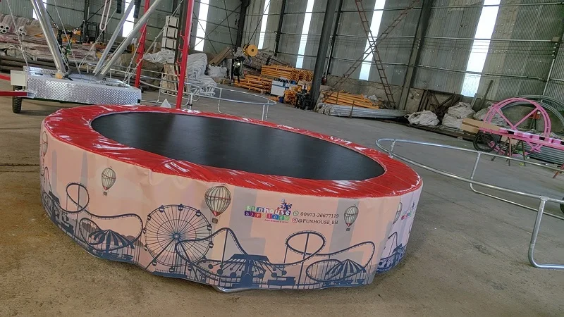 New Design 4-person Round Mova - Kids Indoor Outdoor Trampoline ulasan dan harga