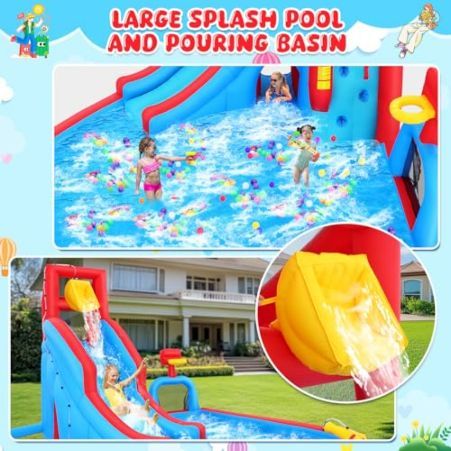 Backyard outdoor water slide i - Kids Outdoor Park ulasan dan harga