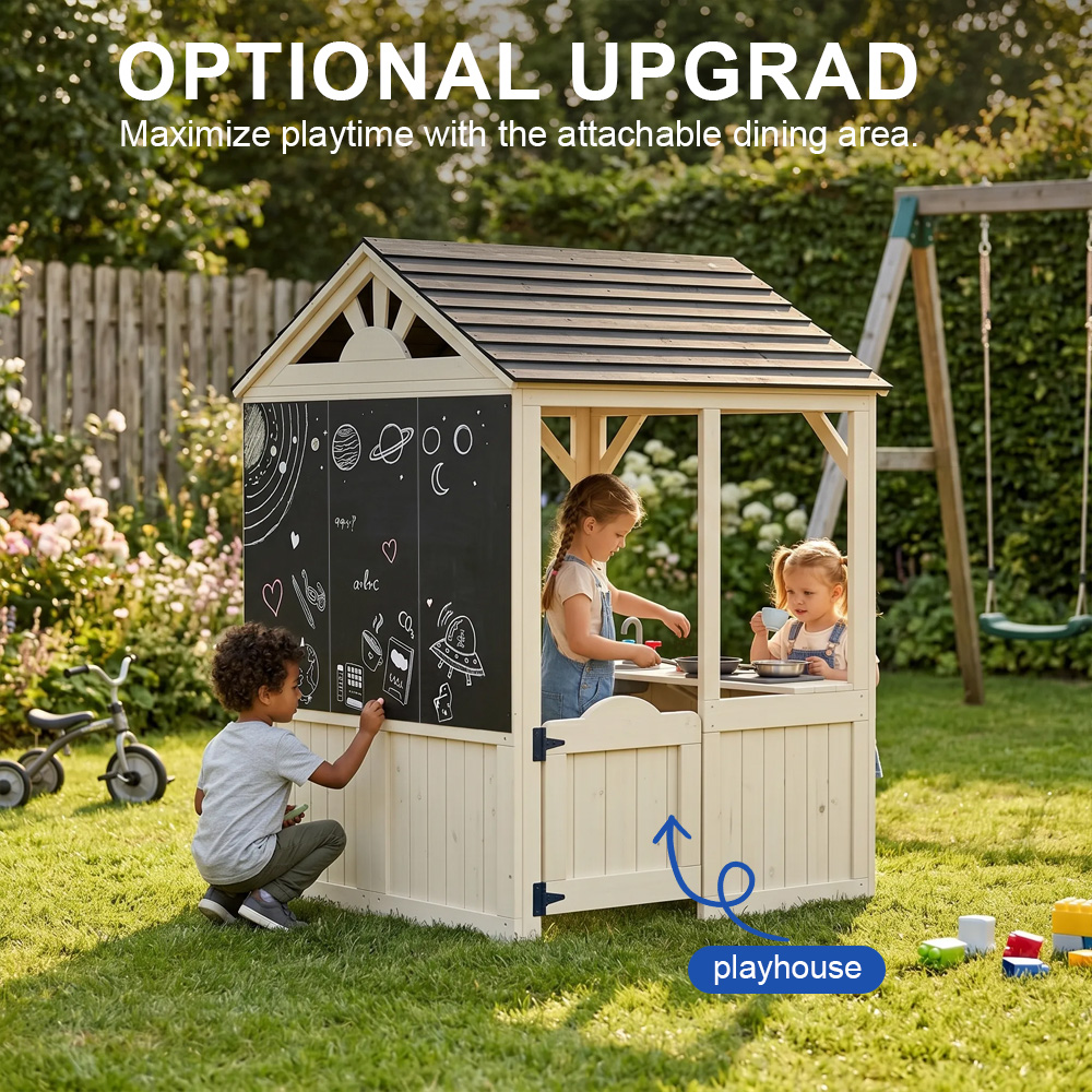Garden Buildings Furniture Kid - Kids Outdoor Wooden Playhouse ulasan dan harga