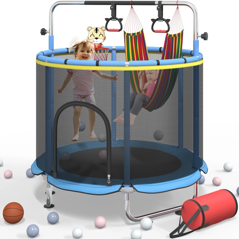 5FT Toddler Trampoline 8-in-1  - Kids Indoor Outdoor Trampoline ulasan dan harga