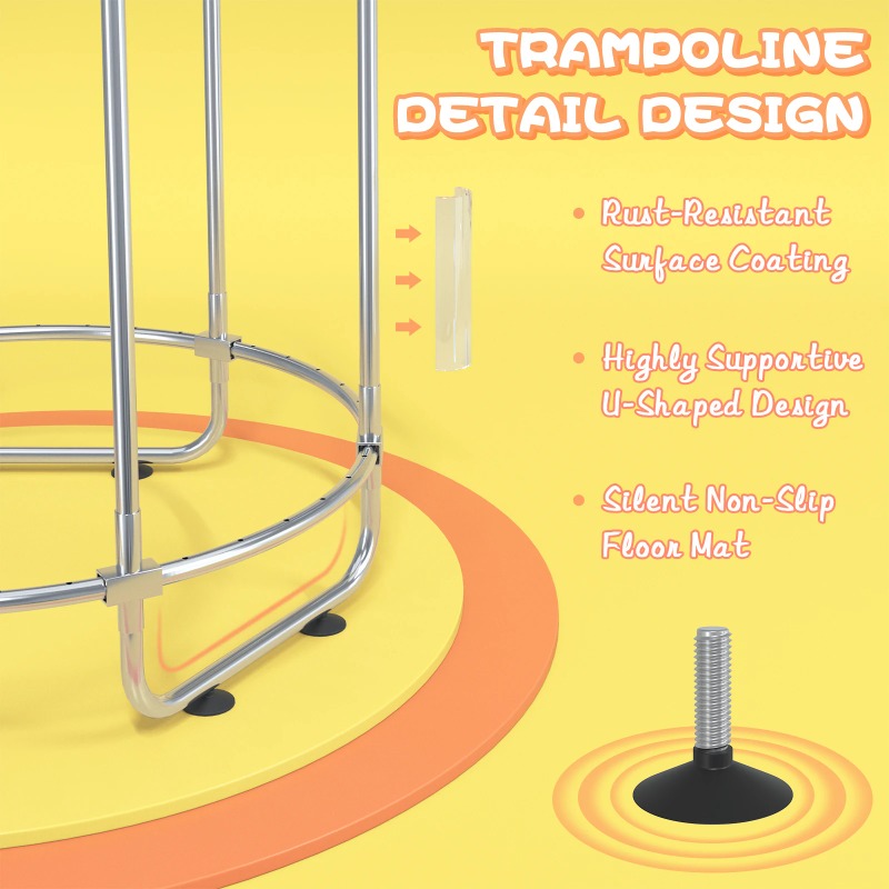 5FT Toddler Trampoline 8-in-1  - Kids Indoor Outdoor Trampoline ulasan dan harga