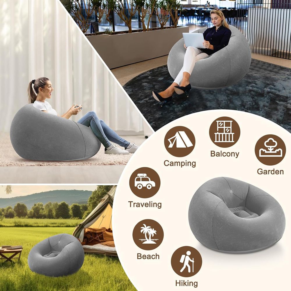 Inflatable Bean Bag Chairs, Gr - Kids Outdoor Loungers ulasan dan harga