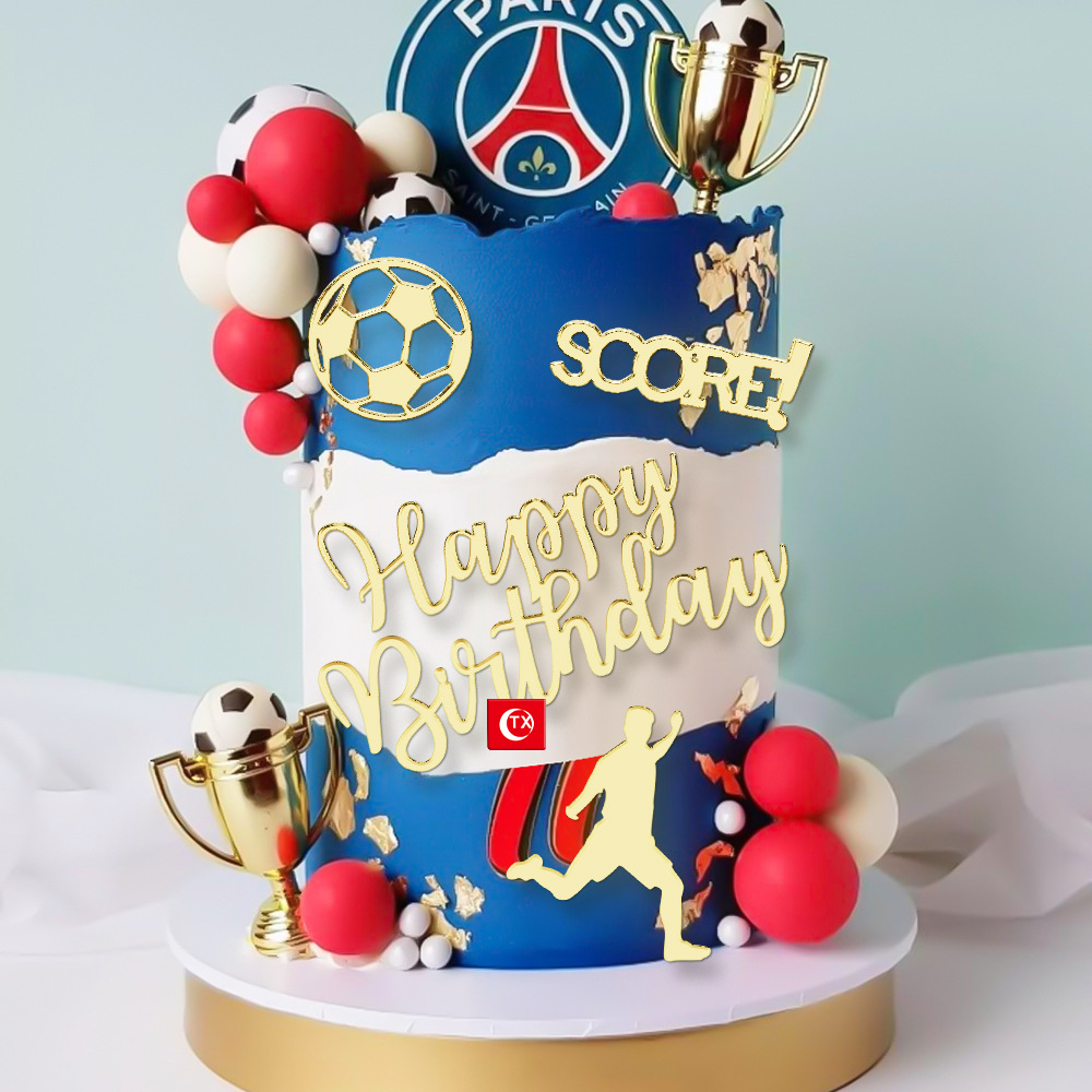 1set Gold Acrylic Happy Birthd - Kids Outdoor Merry Go Round ulasan dan harga
