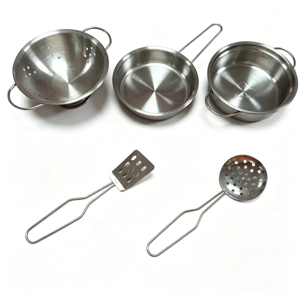 5Pcs Kids Stainless Steel Cook - Kids Outdoor Kitchen Set ulasan dan harga