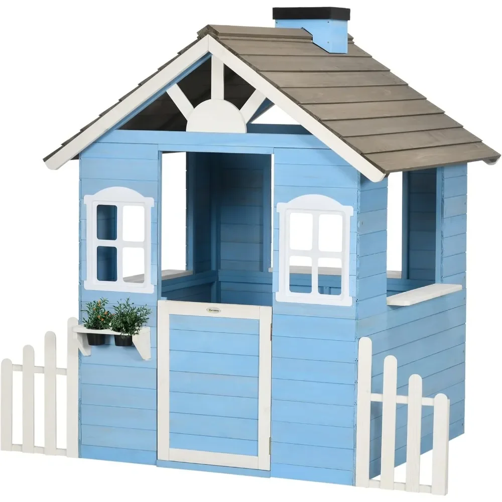 Playhouse For Kids Outdoor Cou - Kids Outdoor Wooden Playhouse ulasan dan harga