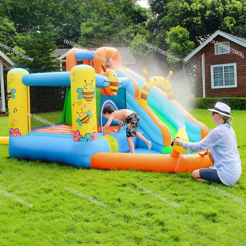 Inflatable Bounce Castle Water - Kids Indoor Outdoor Trampoline ulasan dan harga