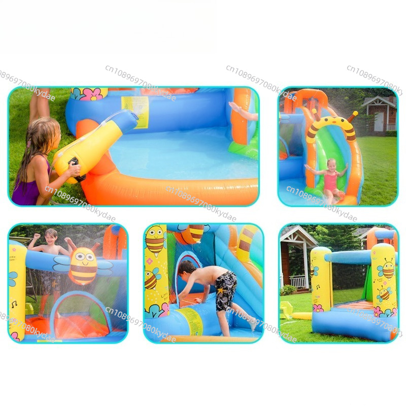 Inflatable Bounce Castle Water - Kids Indoor Outdoor Trampoline ulasan dan harga