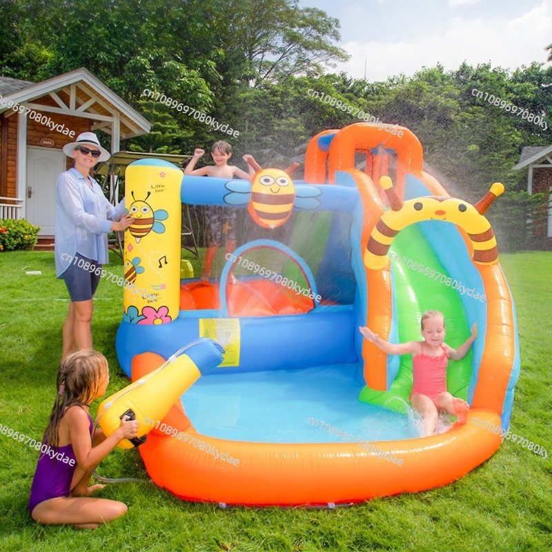 Inflatable Bounce Castle Water - Kids Indoor Outdoor Trampoline ulasan dan harga