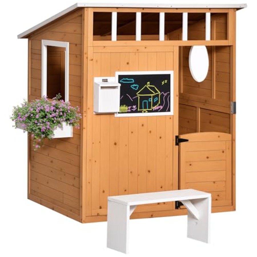 Outdoor Wooden Playhouse For K - Kids Outdoor Wooden Playhouse ulasan dan harga