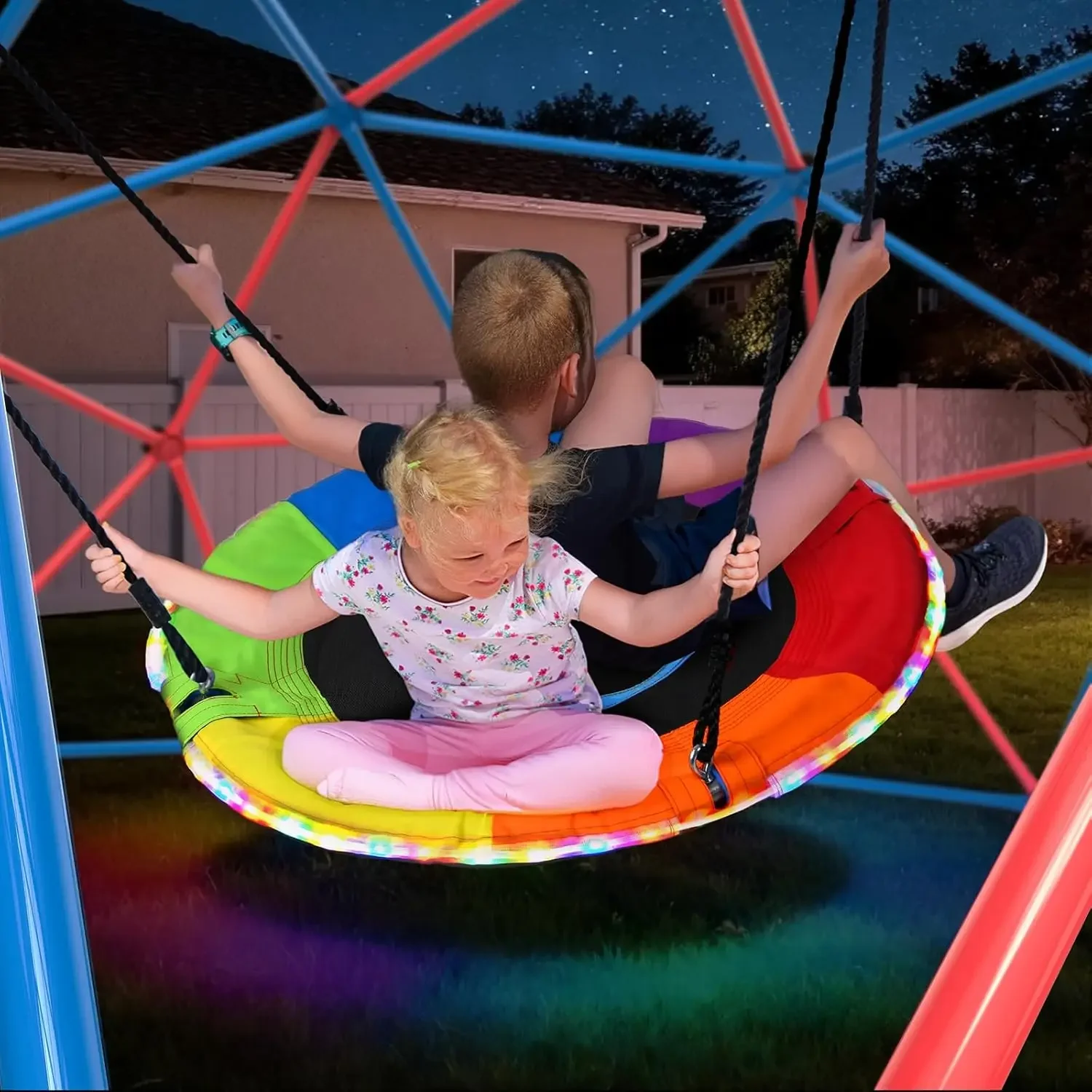 Hapfan Climbing Dome Swing Set - Kids Outdoor Climbing Dome ulasan dan harga