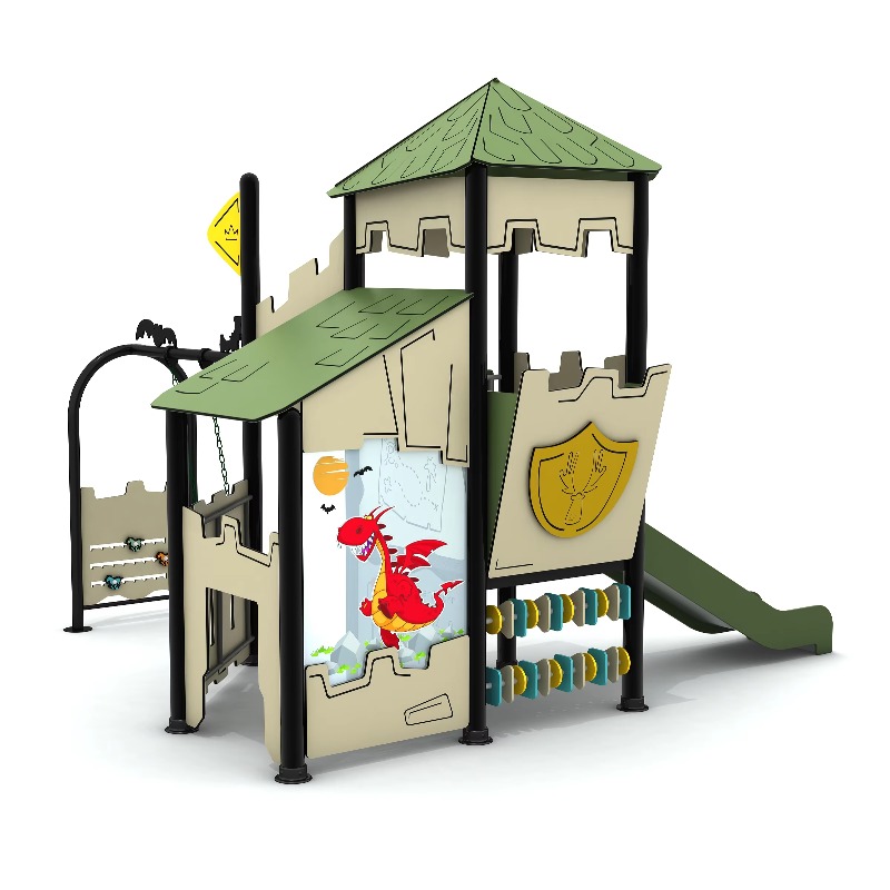 Wooden Outdoor Playground Set  - Kids Outdoor Wooden Playhouse ulasan dan harga
