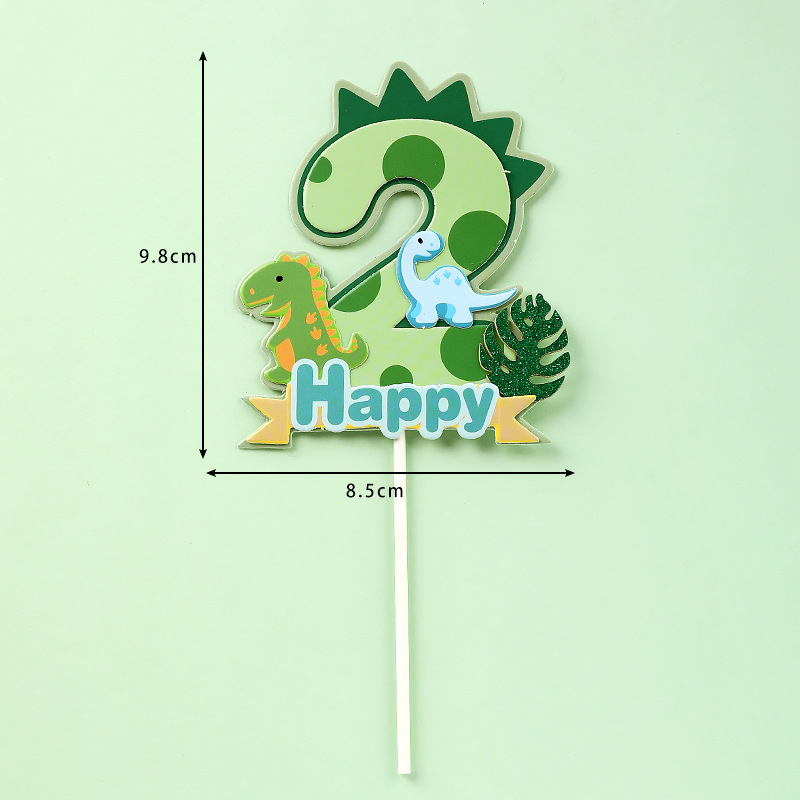 Dinosaur Palm Leaves Cake Topp - Kids Outdoor Merry Go Round ulasan dan harga