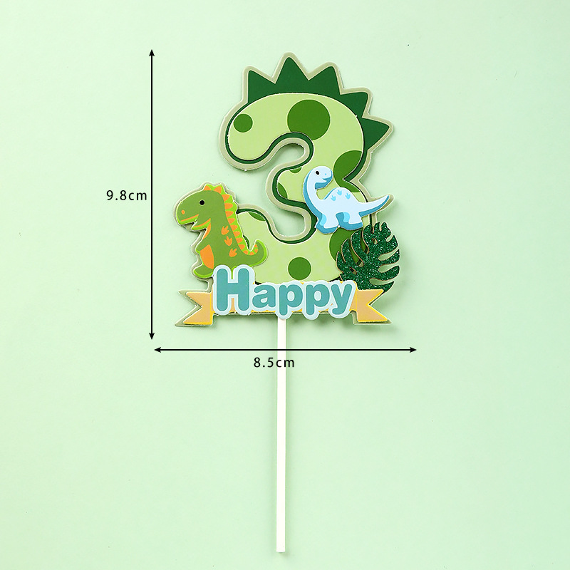 Dinosaur Palm Leaves Cake Topp - Kids Outdoor Merry Go Round ulasan dan harga