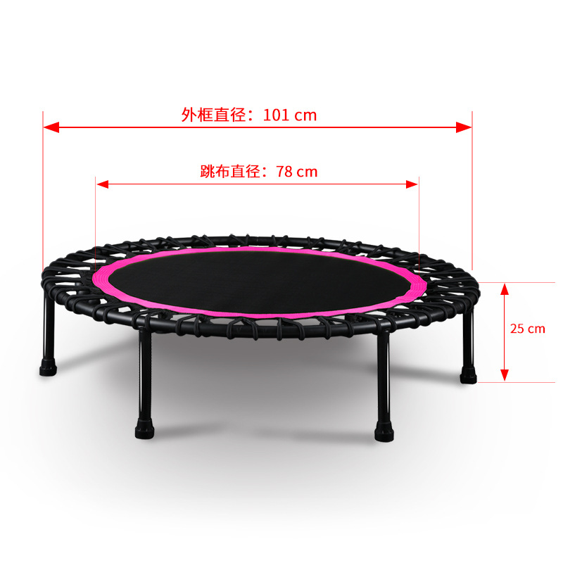 40 Inch Silent Rebounder Tramp - Kids Indoor Outdoor Trampoline ulasan dan harga