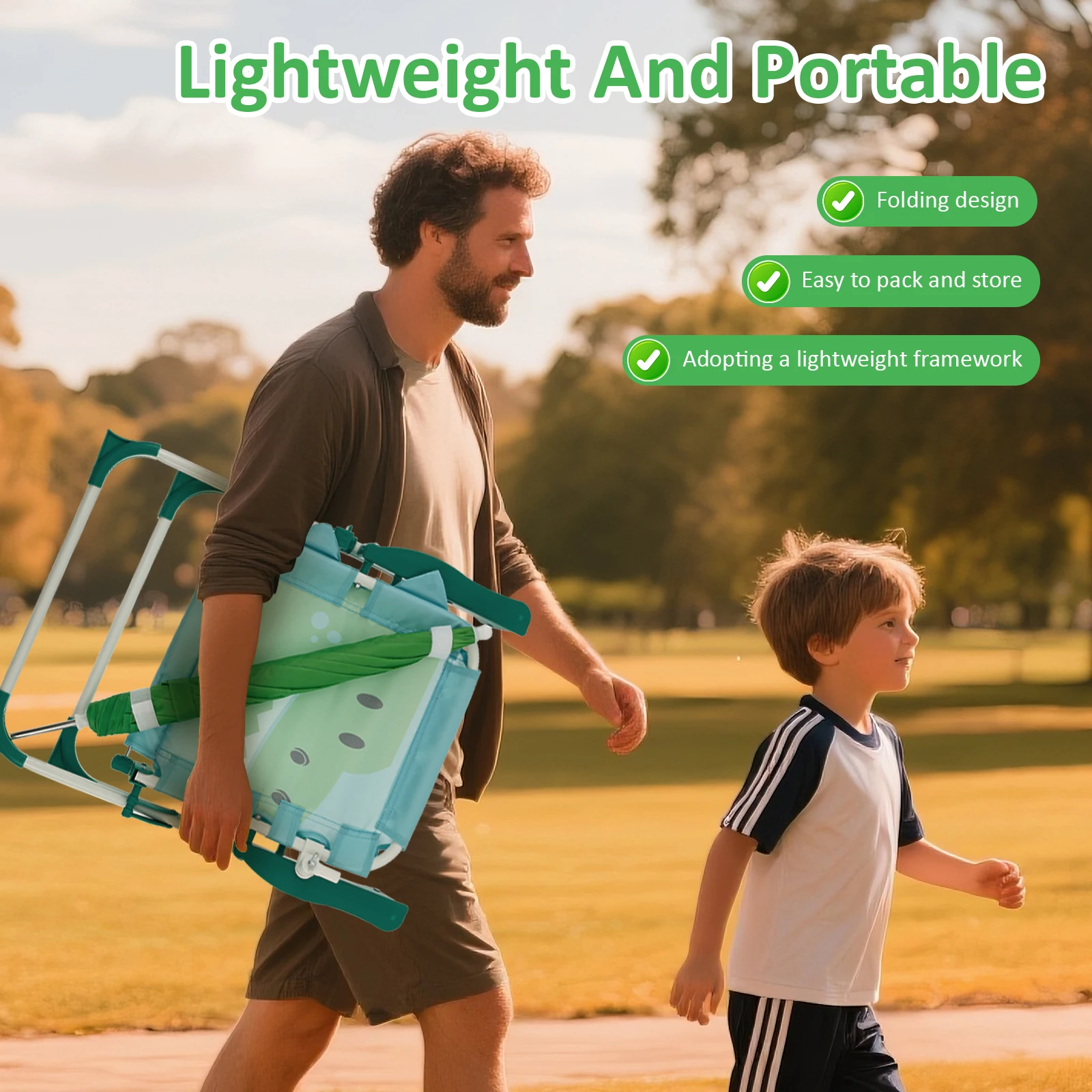 Kids Folding Beach Chair With  - Kids Outdoor Loungers ulasan dan harga
