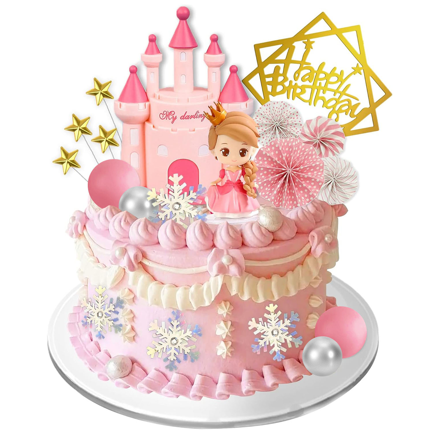 Princess Cake Topper Castle Ca - Kids Outdoor Merry Go Round ulasan dan harga