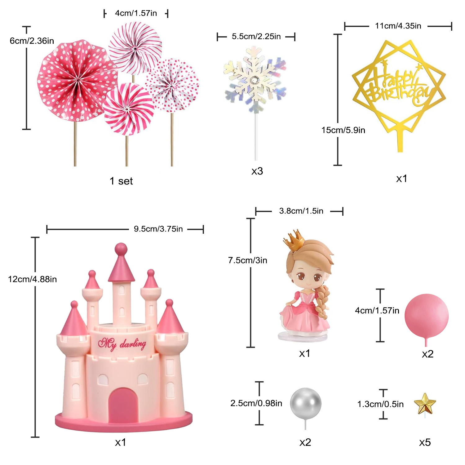 Princess Cake Topper Castle Ca - Kids Outdoor Merry Go Round ulasan dan harga