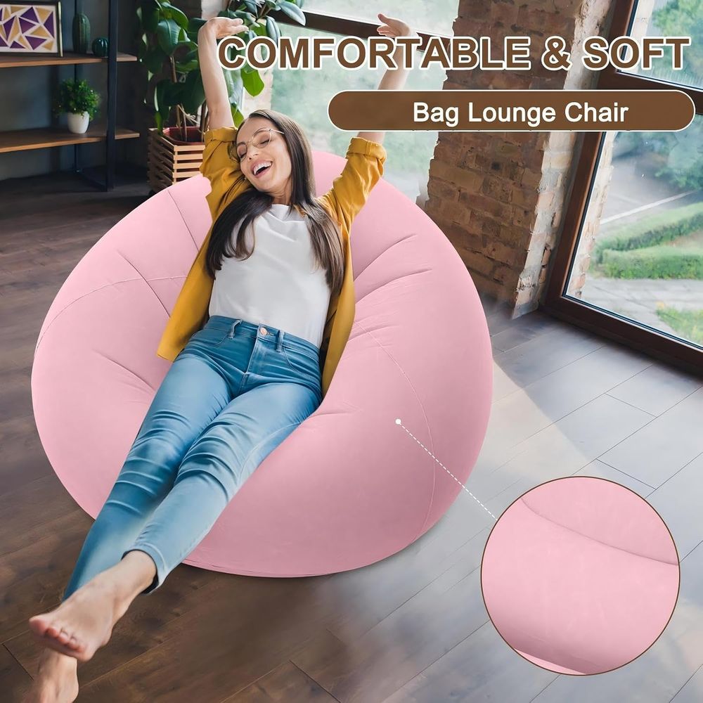 Inflatable Bean Bag Chairs, Pi - Kids Outdoor Loungers ulasan dan harga