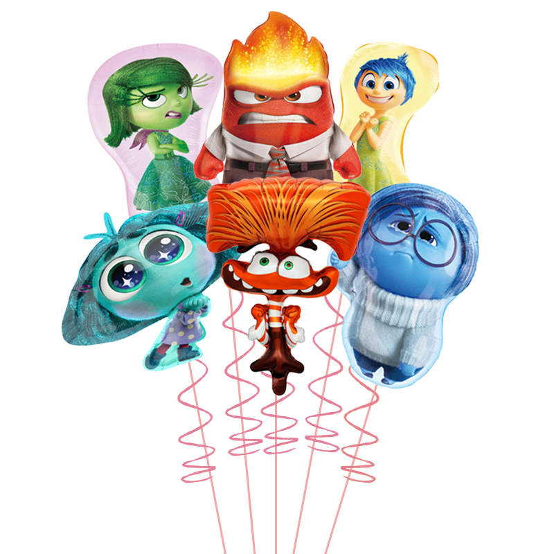 6pcs Hot Inside Out2 Balloons  - Kids Outdoor Easter Toys ulasan dan harga