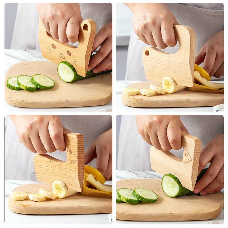 Wooden Kids Knife for Cooking  - Kids Outdoor Kitchen Set ulasan dan harga