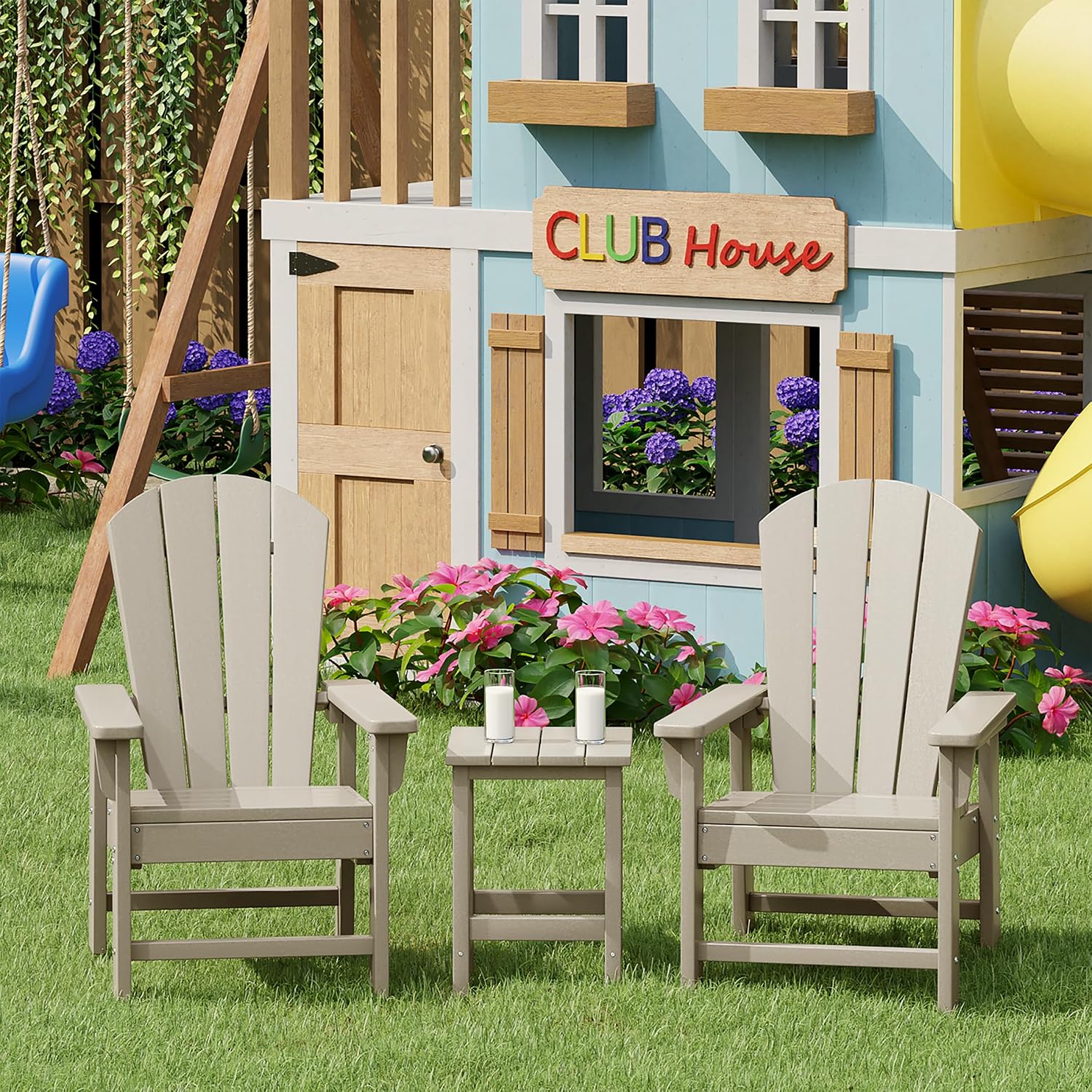Kids Outdoor Chair Set of 2, T - Kids Outdoor Loungers ulasan dan harga