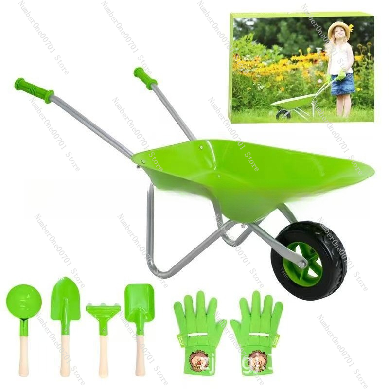 Kids Outdoor Wheelbarrow, Gree - Outdoor Toys For Kids ulasan dan harga
