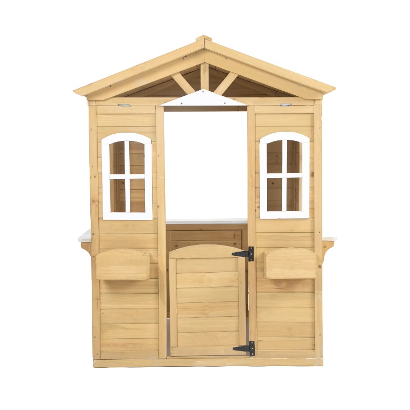 Modern Classic Solid Wood Play - Kids Outdoor Wooden Playhouse ulasan dan harga