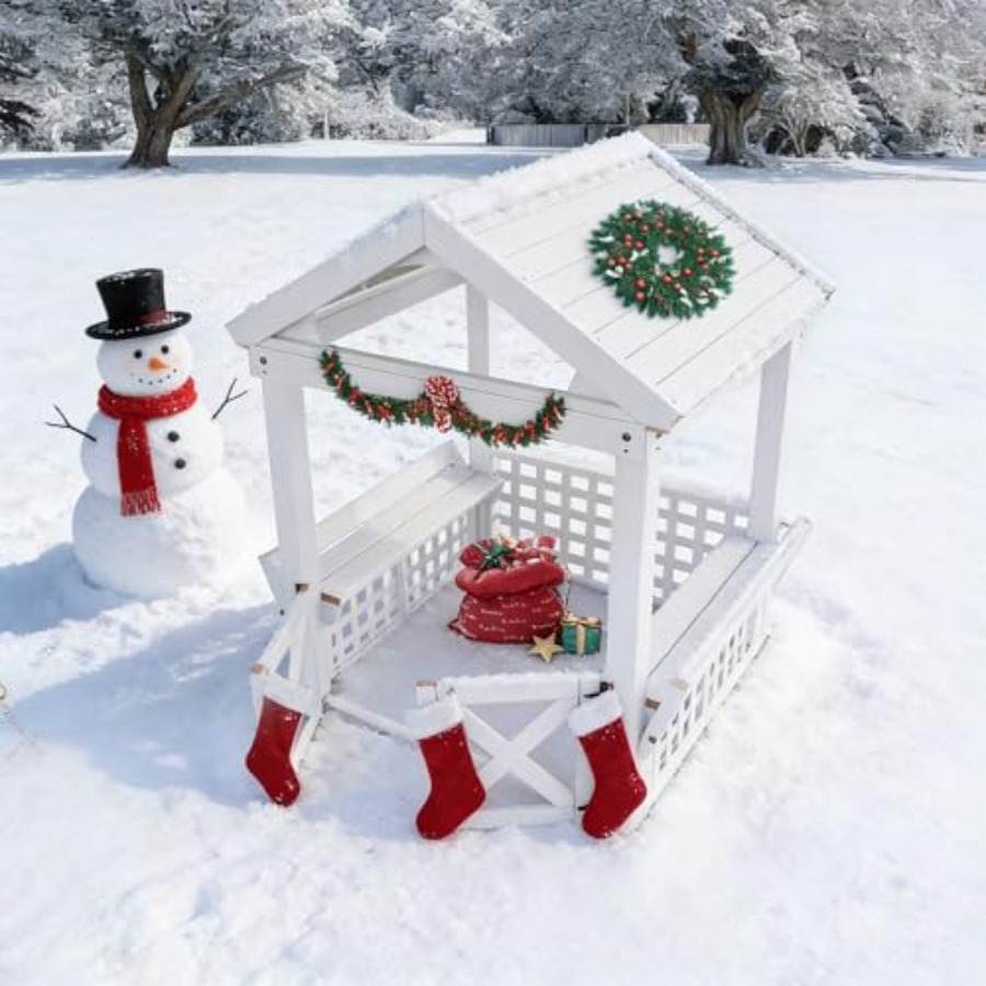 Outdoor Wooden Playhouse For K - Kids Outdoor Wooden Playhouse ulasan dan harga
