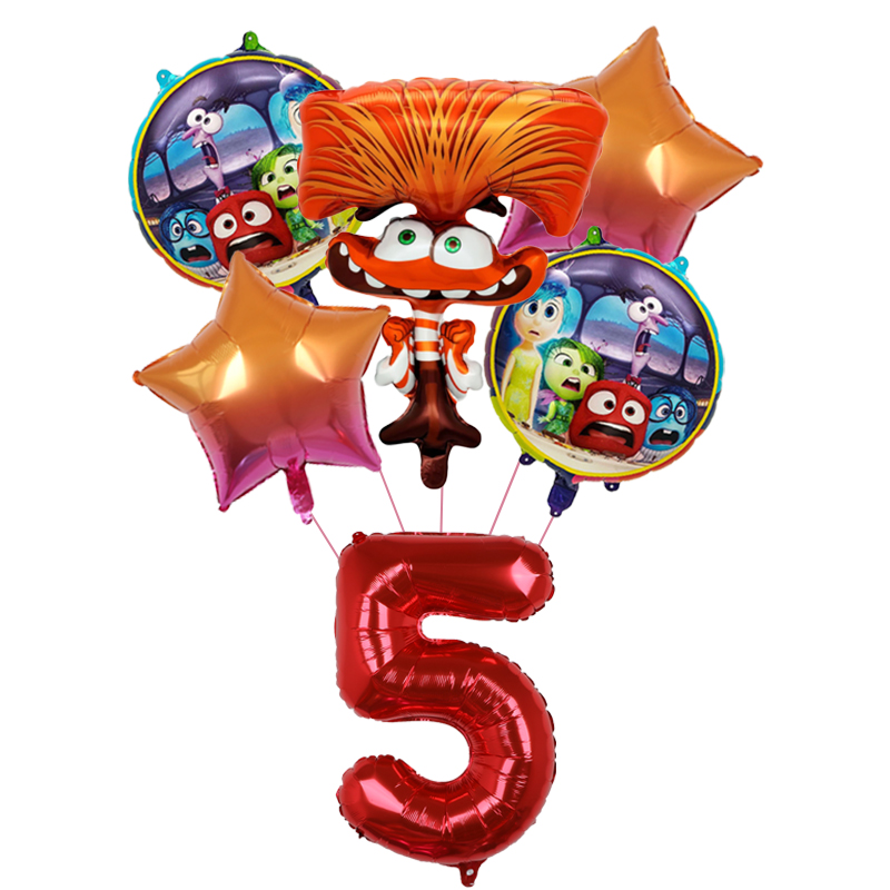 6pcs New Inside Out2 Balloons  - Outdoor Kids In An Indoor World ulasan dan harga
