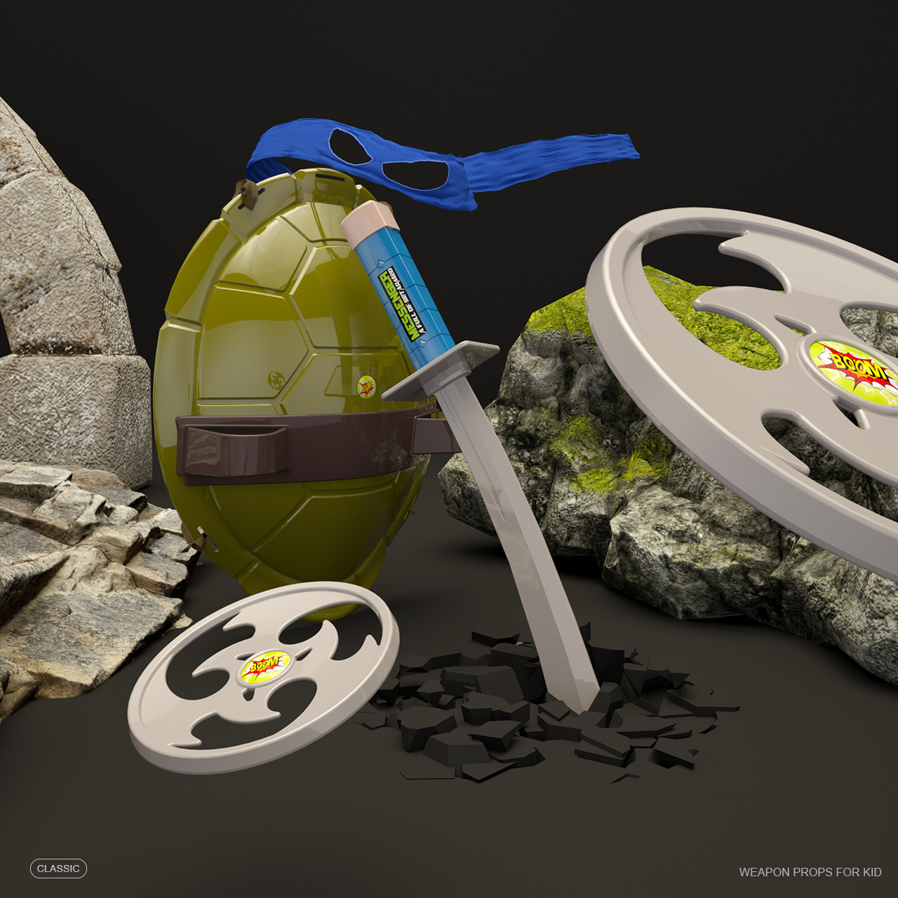 New Children Mutant Ninja Turt - Kids Outdoor Ninja Equipment ulasan dan harga