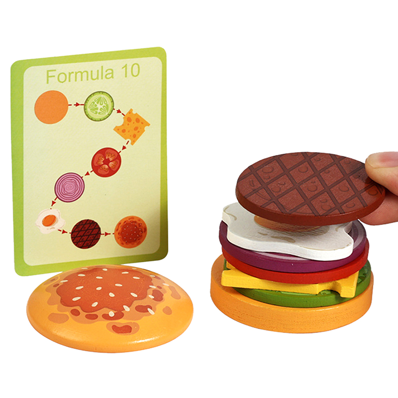 ·NewWooden Hamburg Sandwich St - Kids Outdoor Kitchen Set ulasan dan harga