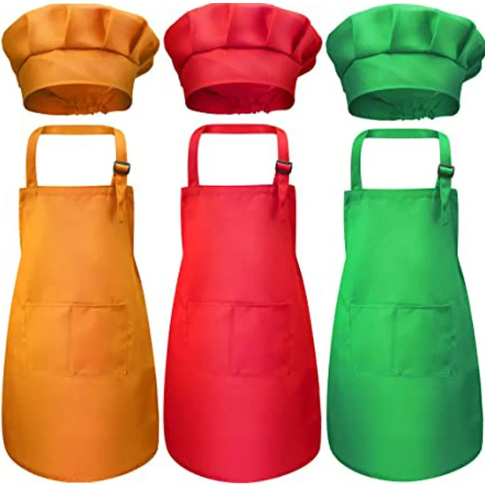 Children Chef Apron Front Pock - Kids Outdoor Kitchen Set ulasan dan harga