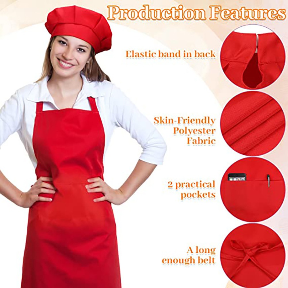 Children Chef Apron Front Pock - Kids Outdoor Kitchen Set ulasan dan harga