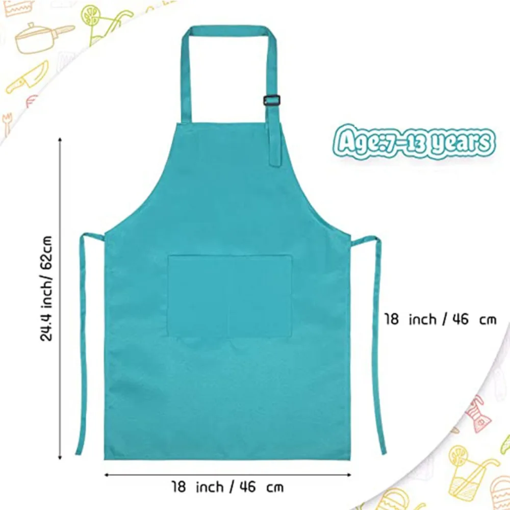 Children Chef Apron Front Pock - Kids Outdoor Kitchen Set ulasan dan harga