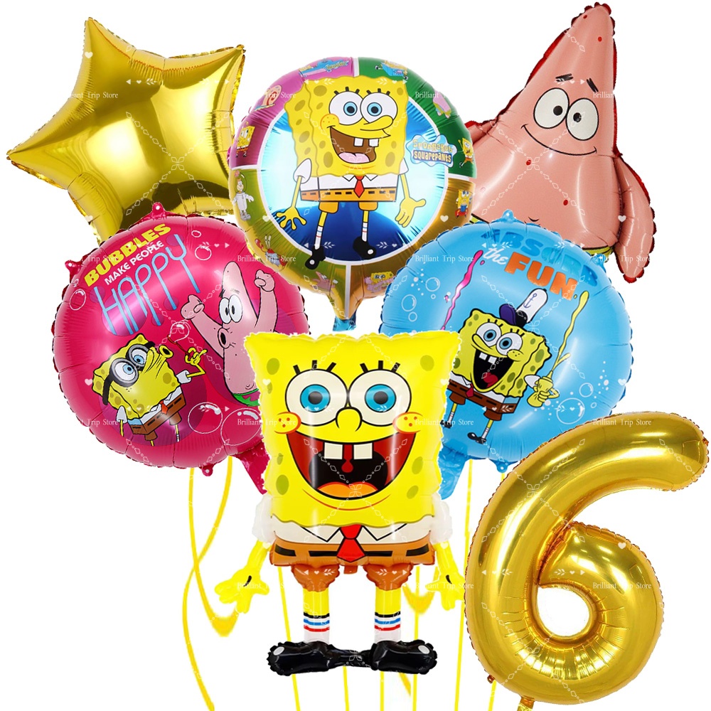 3/6/7Pcs SpongeBob SquarePants - Kids Outdoor Merry Go Round ulasan dan harga