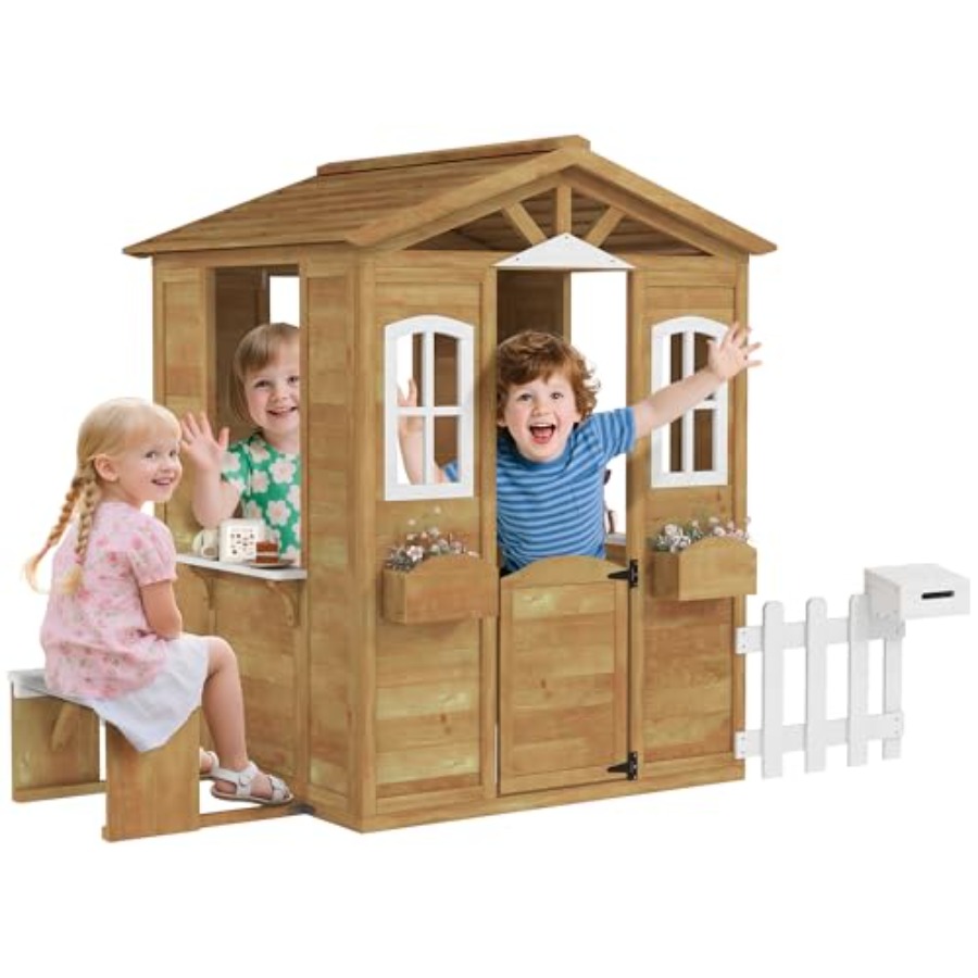 Outdoor playhouse for kids age - Kids Outdoor Wooden Playhouse ulasan dan harga