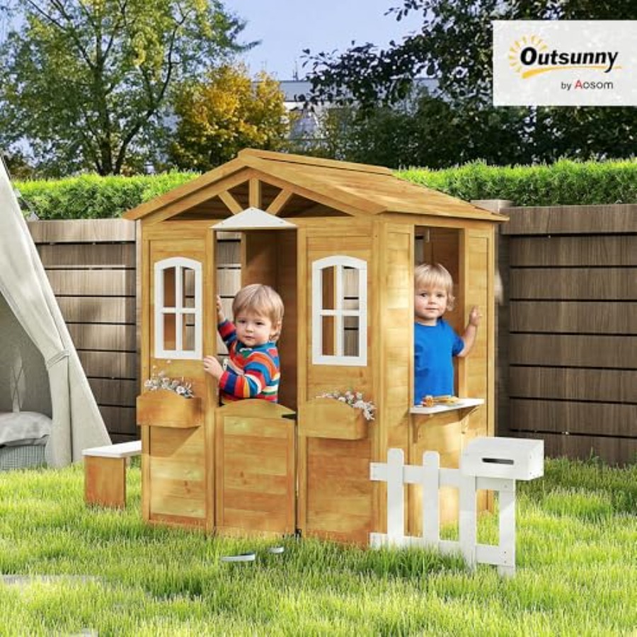Outdoor playhouse for kids age - Kids Outdoor Wooden Playhouse ulasan dan harga