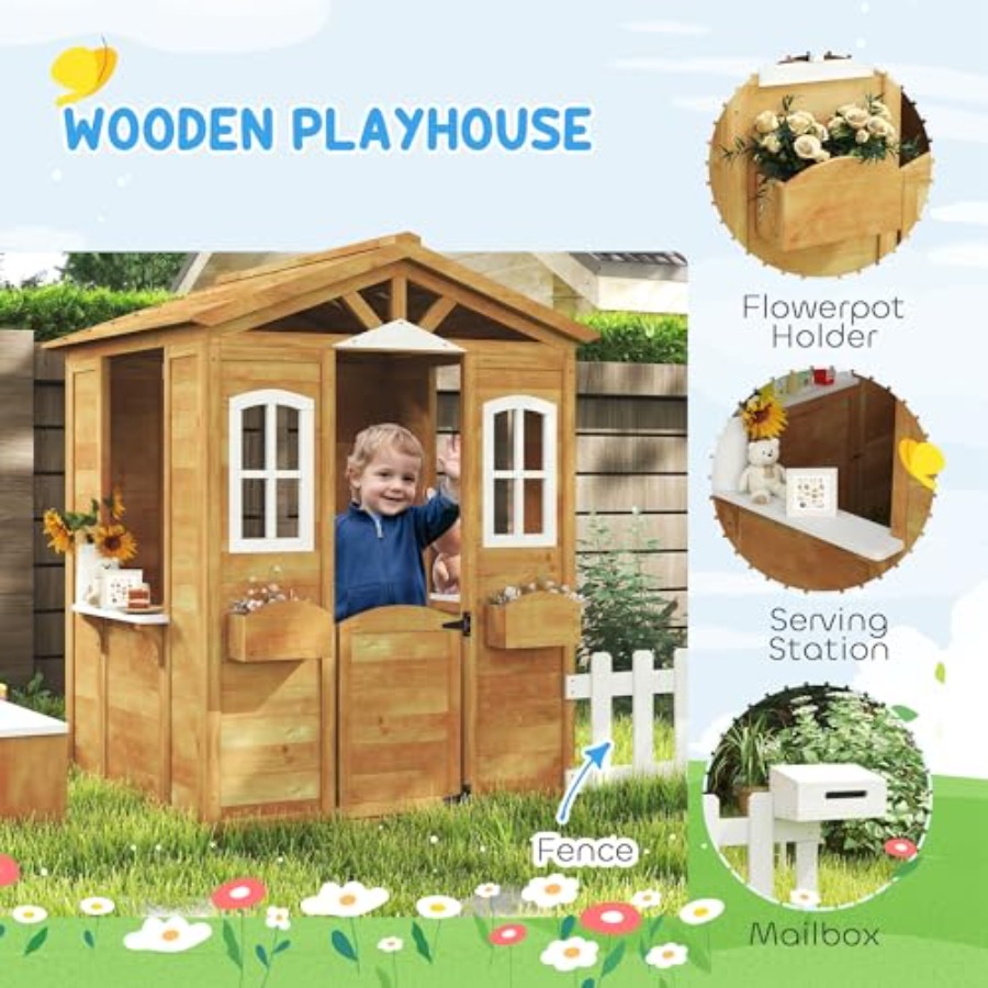 Outdoor playhouse for kids age - Kids Outdoor Wooden Playhouse ulasan dan harga
