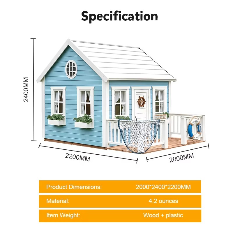 Outdoor Garden Cubby House Chi - Kids Outdoor Wooden Playhouse ulasan dan harga