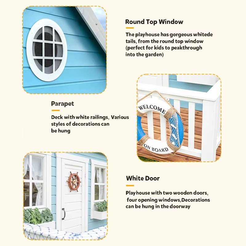 Outdoor Garden Cubby House Chi - Kids Outdoor Wooden Playhouse ulasan dan harga